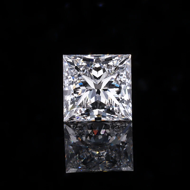 

starsgem cvd diamond hpht diamond price per carat 5.5*5.5mm 1.06ct EF VS square princess cut lab created diamonds