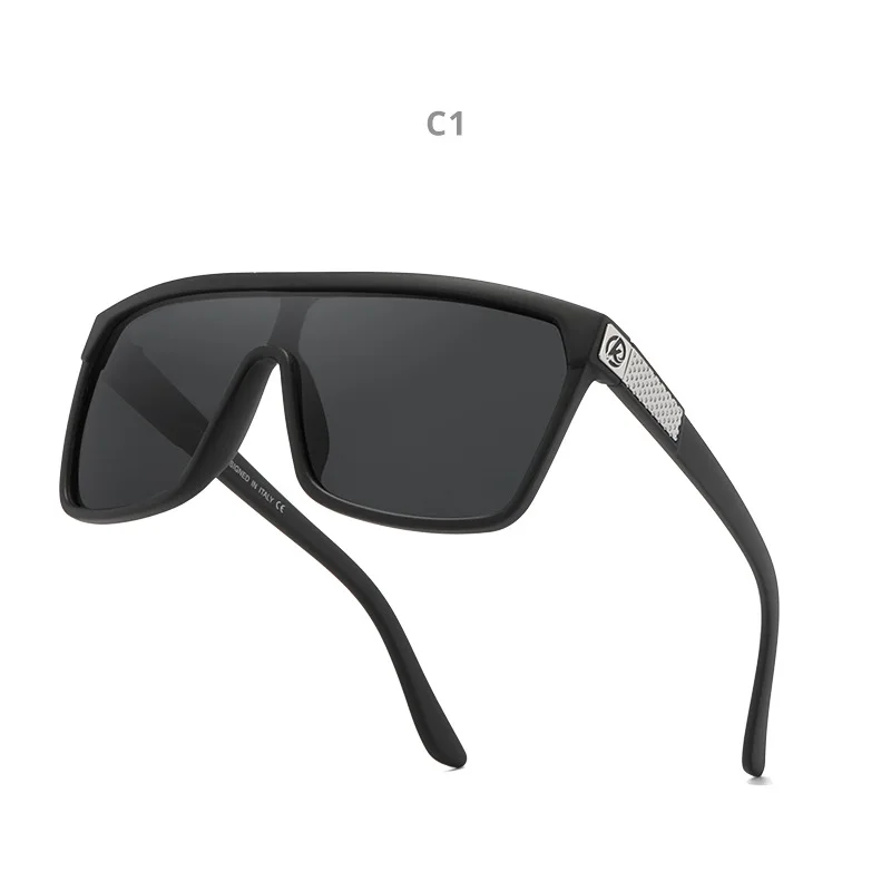 

Kdeam New2020 Trendy One-Piece Sunglasses Men And Women Polarized Sunglasses Engraved Big Frame Sunglasses KD803, Picture colors