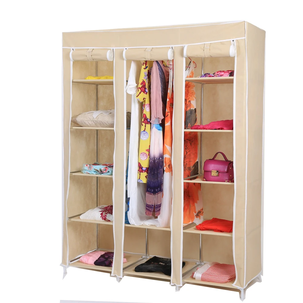 
Foldable Bedroom Wardrobe Pictures Folding Cabinet Fabric Cloth Storage Wardrobe Designs  (62498820339)