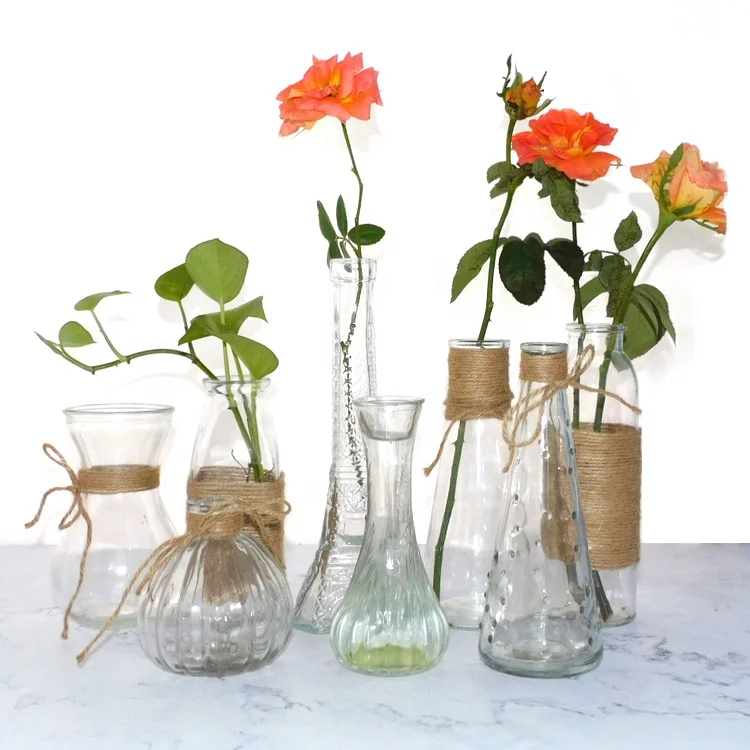 

Japanese / Nordic Style Modern Luxurious Decoration Decorative Flower Glass Vase For Dried Flower, Customized color