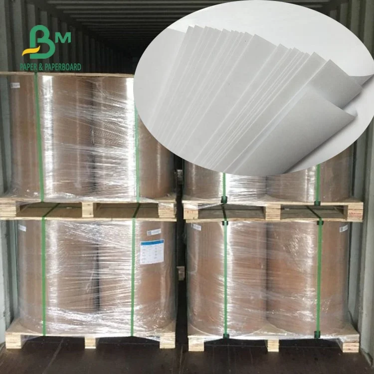 
Roll / Sheet Size Wood Pulp Natural White MG Kraft Paper For Food Wrapping 