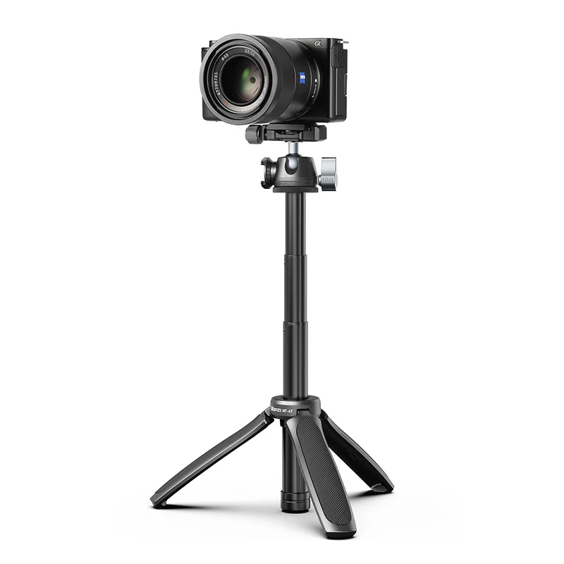 

Ulanzi MT-47 Portable professional camera Tripod stand Smartphone Tripod with Quick Release Base Camera vlogging Accessories, Black