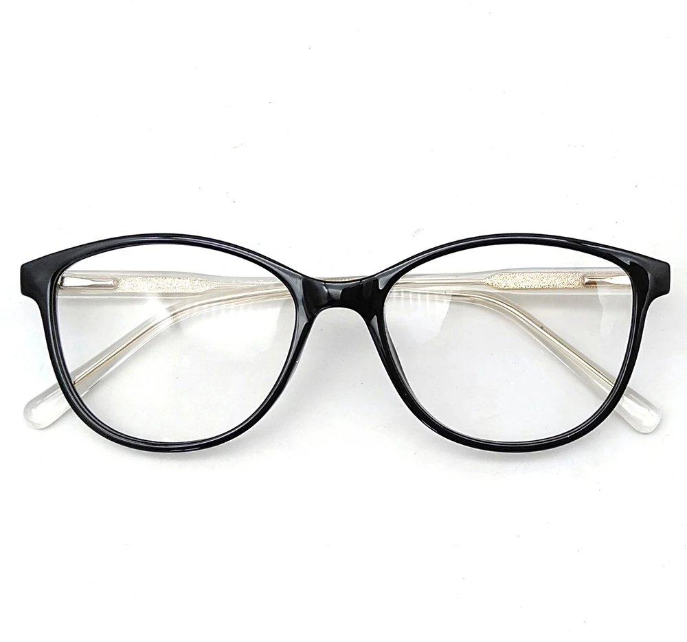Customized Unisex Classic Reading Optical Glasses Elegant Eyewear Solid Pattern Needle CP Injection No MOQ Plastic Ready Ship