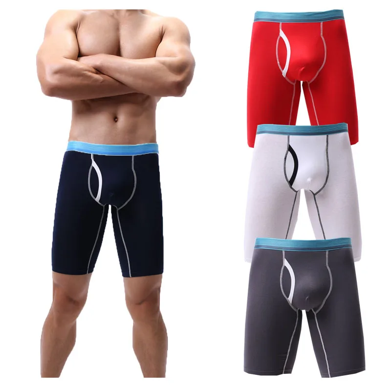 

Wholesale custom sports long boxers shorts men briefs boxers men underwear, Picture