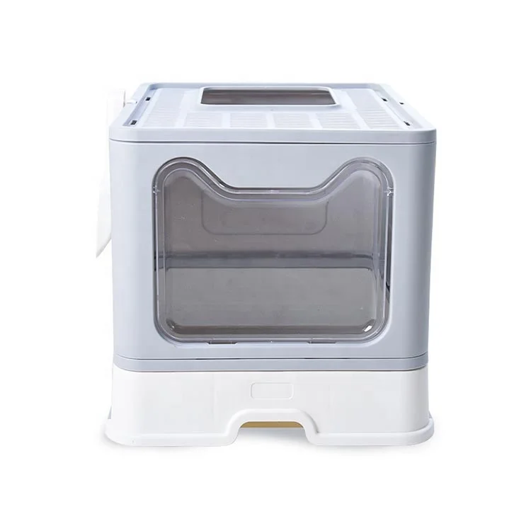 

Wholesale cheap foldable box other pet products cat toilet standard toilet cat trainer cat litter box toile, 3 colors
