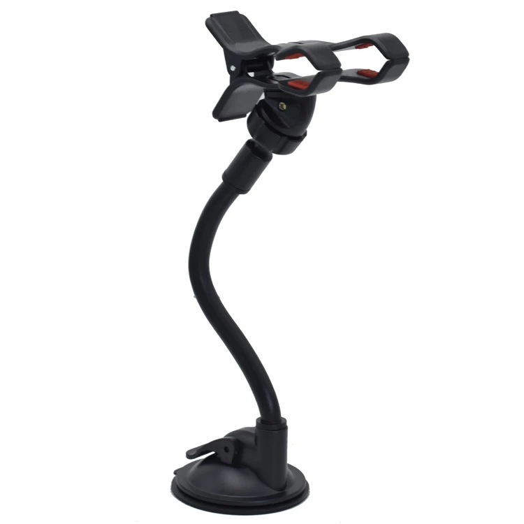 

High quality gooseneck suction cup 360 degree rotating car windshield mount cell phone holder for car, Black