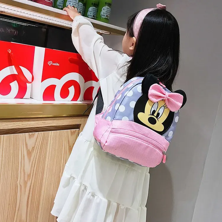 

2021 Kindergarten Children's Outdoor Backpack Mickey Bag Cute Cartoon Shoulders Backpack Bag School Bag, 2 colors