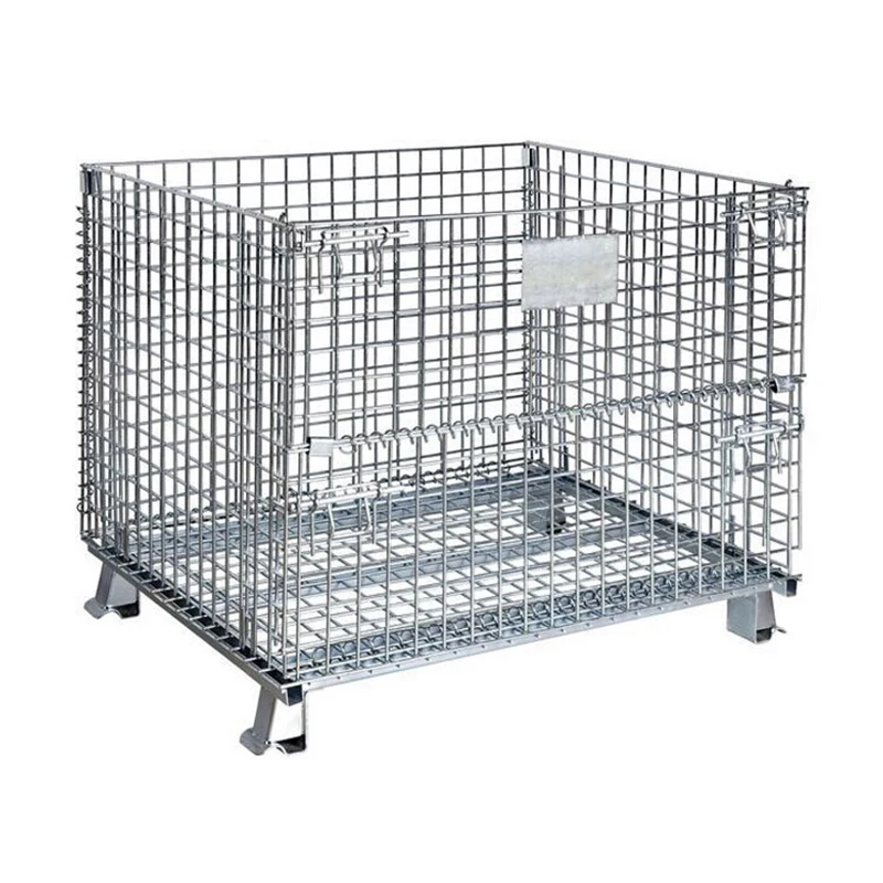 
Industrial heavy duty bulk collapsible folding wire mesh pallet container storage  (62417458371)