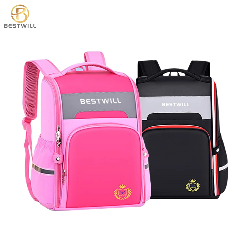 

BESTWILL Best Quality Stylish England Children Backpacks School Bags Kids Backpack, Red/blue/pink/black