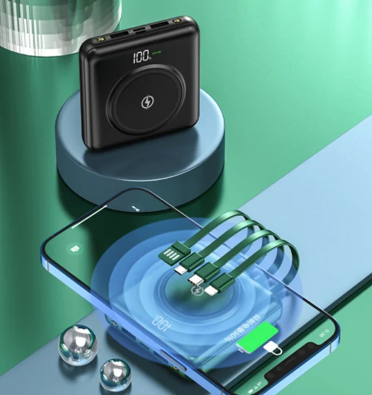 

Customize Top Selling Prodects Electronics Consumable New Product Ideas 2021 Mobile Accessories Fast Wireless Power Bank, Customized