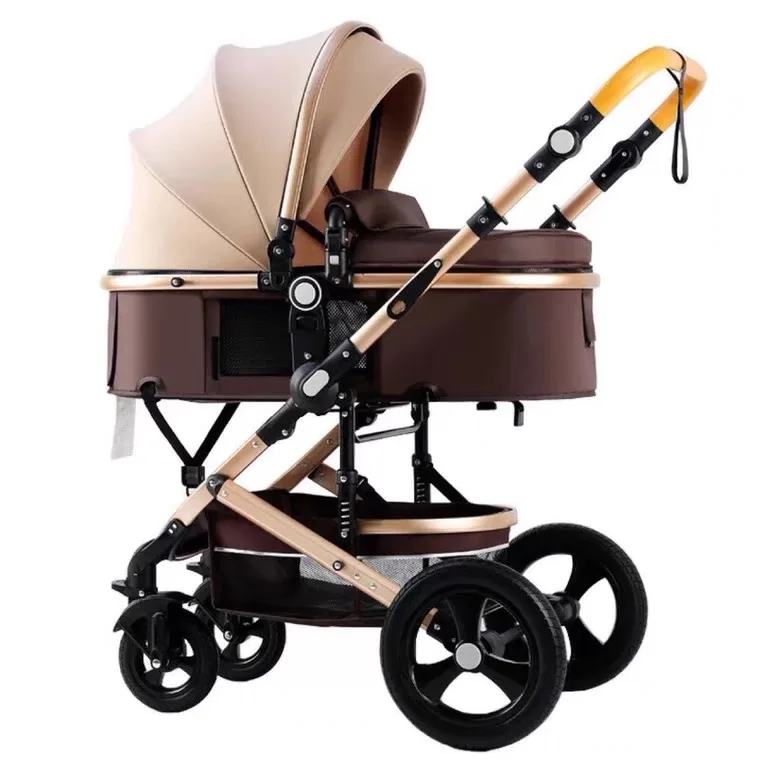 

Baby stroller can sit and lie, portable folding high landscape shock absorption two-way newborn baby stroller