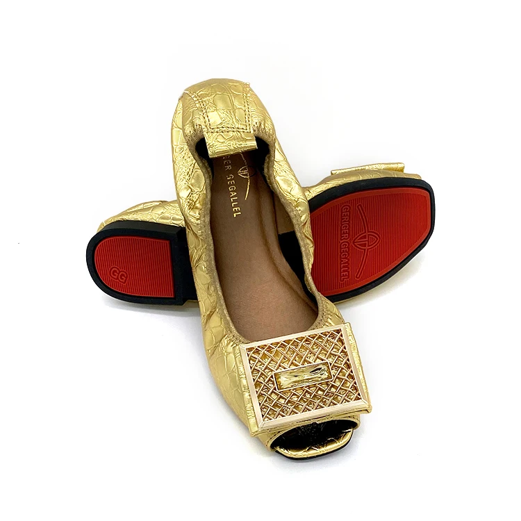 

African flower shape casual dress leather flat shoes women