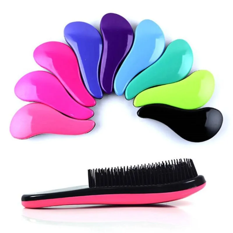 

1pcs Hot Magic Handle Comb Anti-static Massage Hair Brush Tangle Detangle Shower Massage Hairbrush Comb Salon Hair Styling Tool, Shown