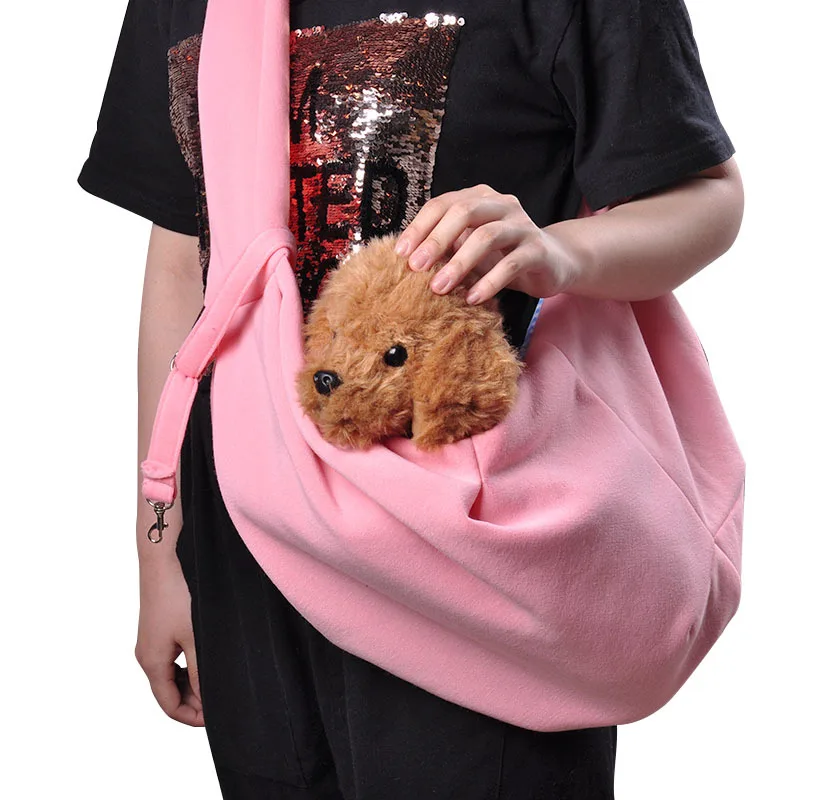 

2021 Hot selling outdoor dog sling carrier shoulder bag cat carrying pet bag, Black or customized