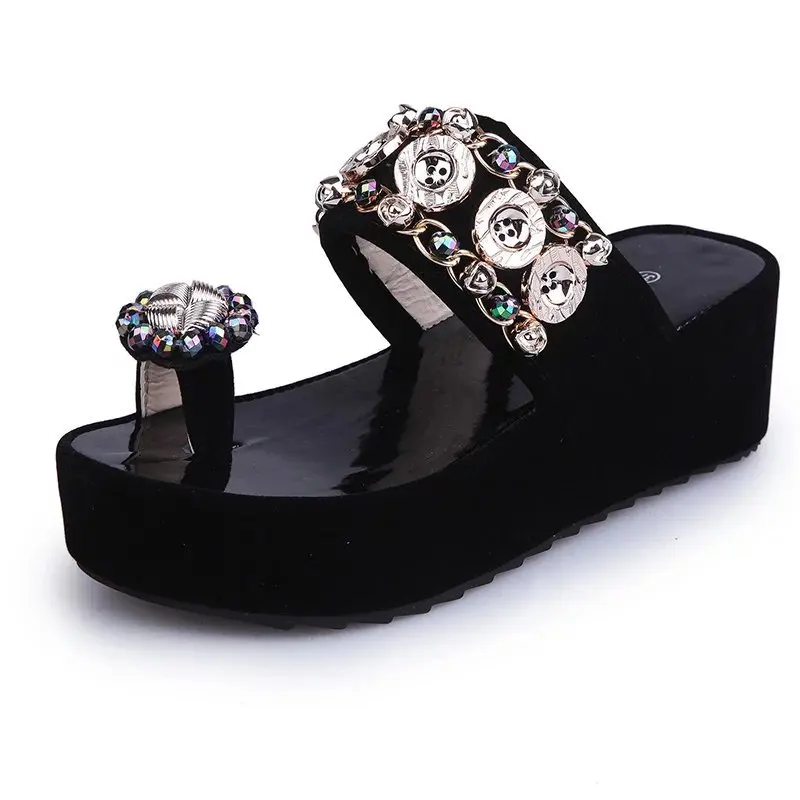 

2021 hot plus size cheap sexy women shoes slippers sandals - Black and white for ladies, 2 colors