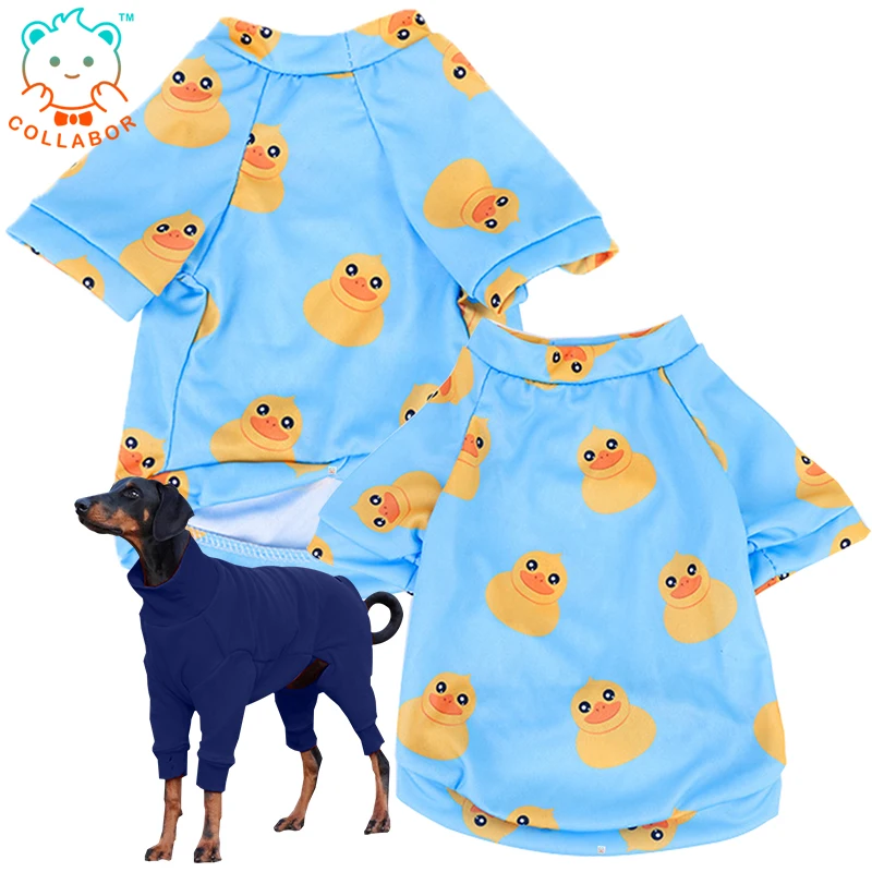 

COLLABOR Plus Fleece Hoodie Pet Clothes Duck Pattern The Dog Face Hoodie, Solid, digital print