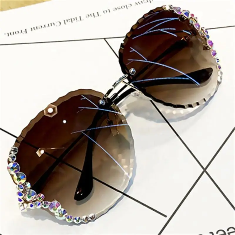 

Jhsport Big Shades Sunglasses Trendy Outdoor Rimless Square Sunglasses, 5 colors