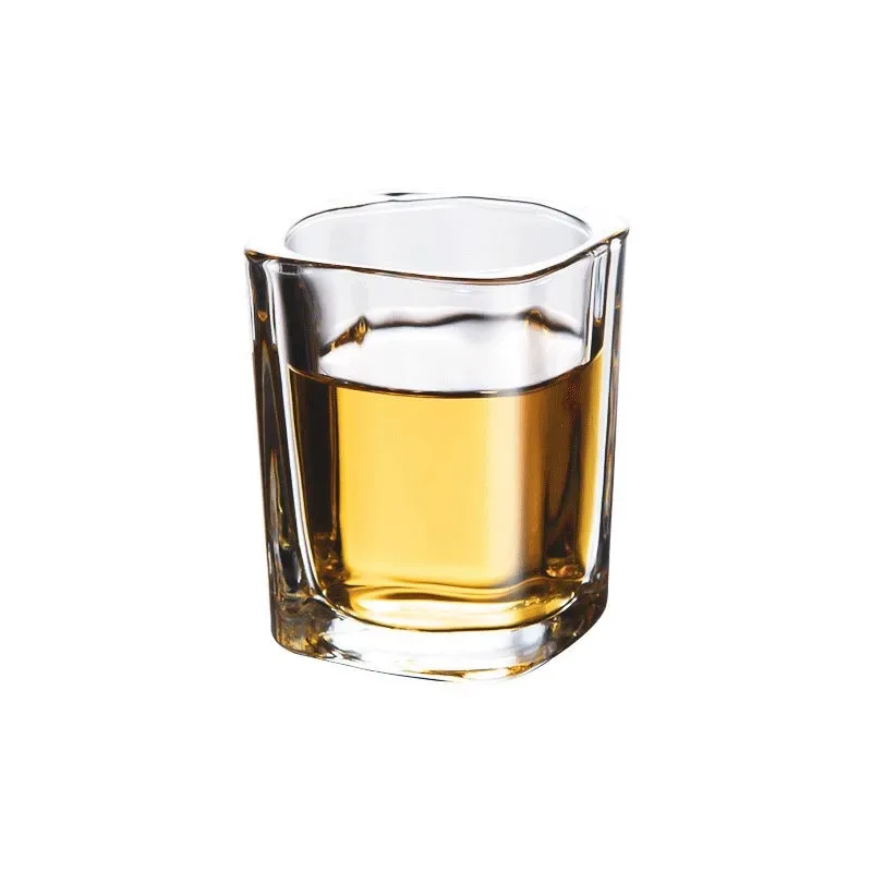 

Custom logo high quality glass shot glasses square shot glass, Clear