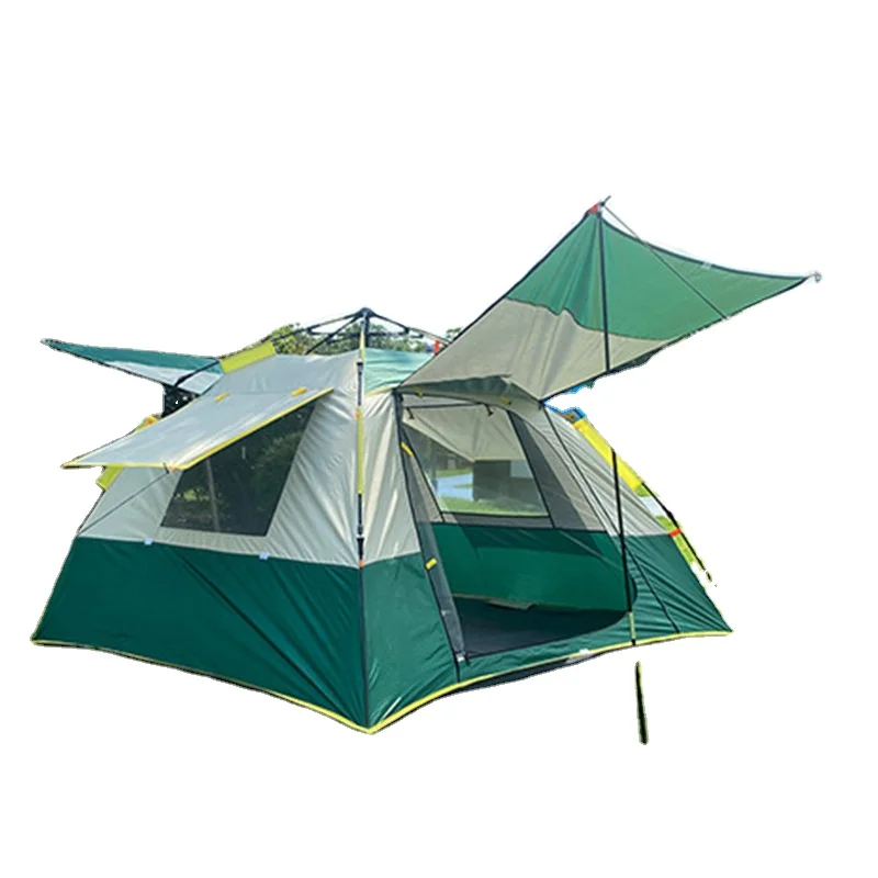 

JETSHARK 3-4 person family Oxford cloth automatic pop up foldable large waterproof outdoor camping tent