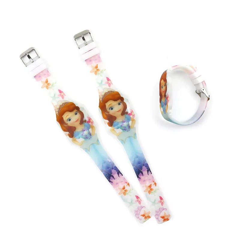 
best sell christmas Luminous Princess LED Children Watches Kids Cartoon Pattern BOYS Girls Watch Reloj Infantil Wristwatches 