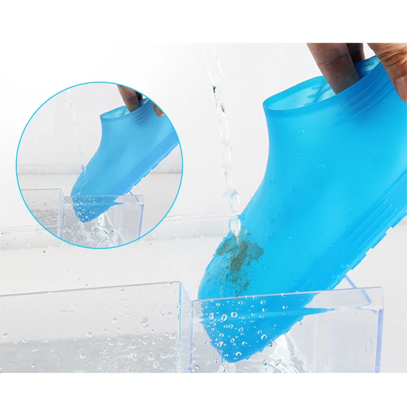 

Reusable ultra elastic anti skid silicone rainy shoes cover, Custom color
