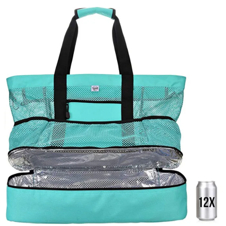 

Custom Amazon Mesh Bag Vacation Picnic Ice Bag with Food Insulation Beach Bag, 1 colors