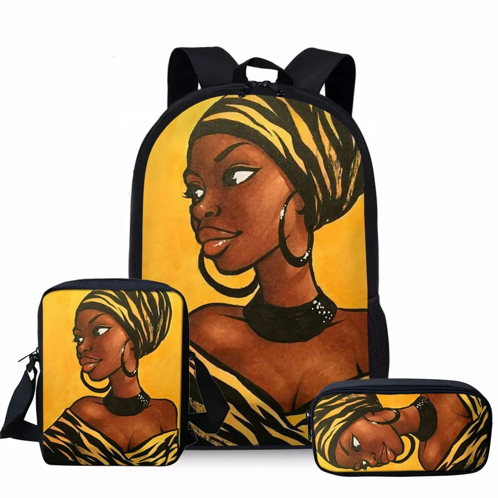 

2021 New Design Pattern Student Book Bag Custom Logo Carton Backpack Women Girls School Bags For Teenagers, Customizable color