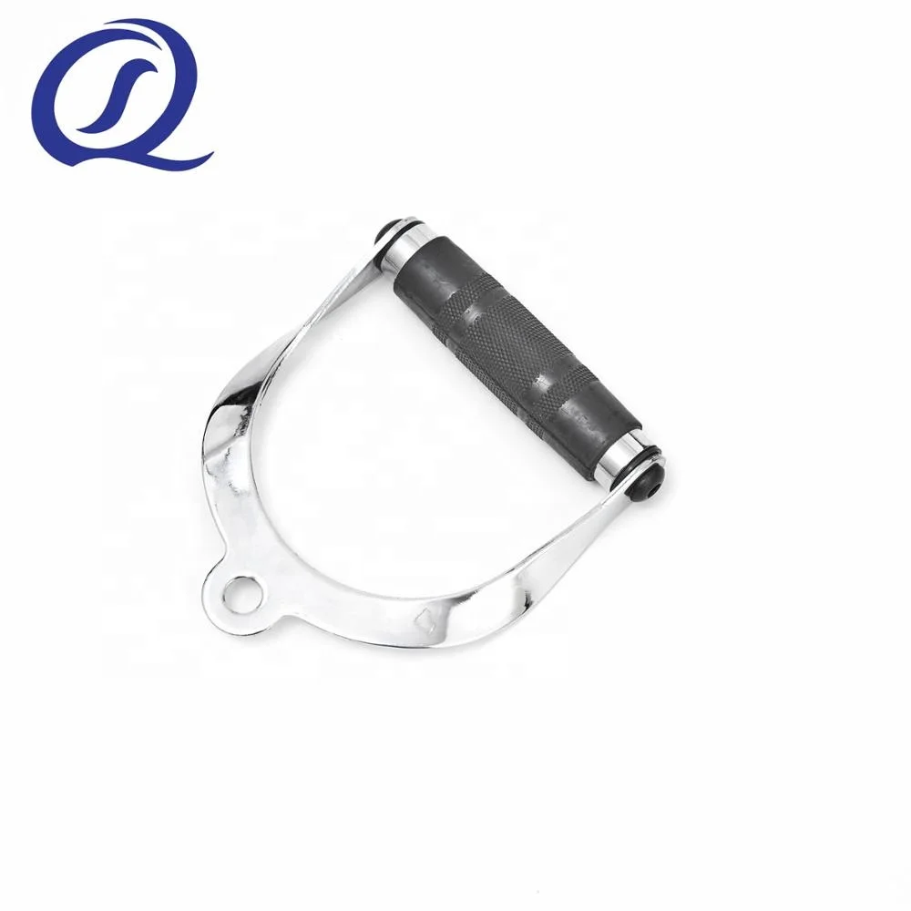 

Gym Equipment Multi Functional Trainer Attachment Commercial Single Stirrup Cable Handle With PU Grip