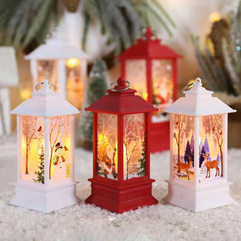 

2023 Christmas Lamp Santa Snowman Light Merry Christmas Decor for Home Christmas Ornaments Tree Xmas Gift New Year