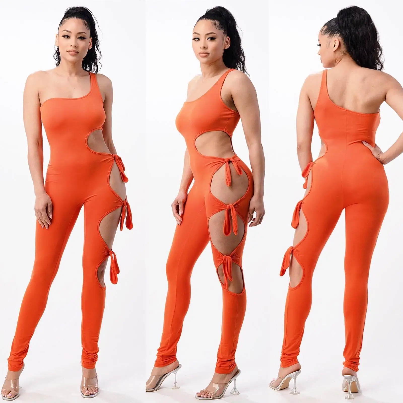 

B35978A Europe and the United States hot sale of 2021 fast selling new women's sleeveless slim Jumpsuit