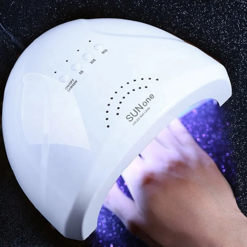 

UV Nail Lamp Machines Setting Timer Led Machine For Gel Induction Lamp Nail Polish Power Plastic Automatic, White