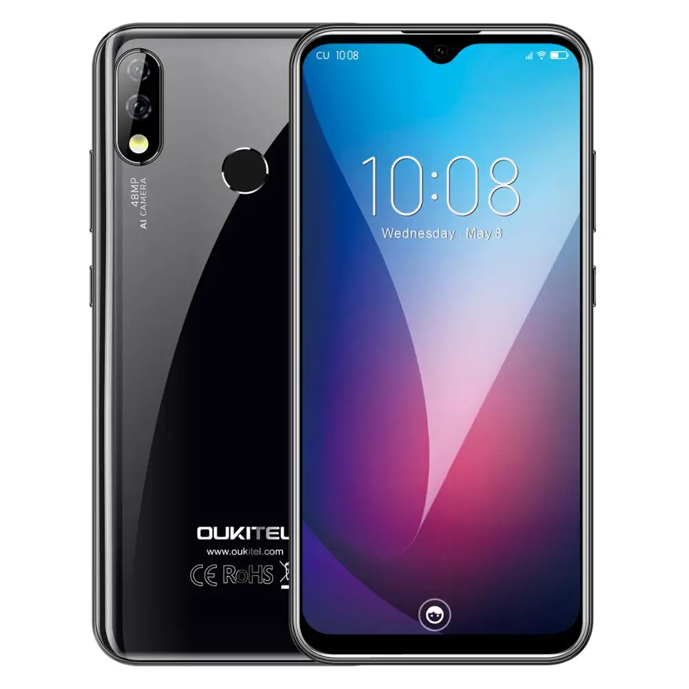 

Free Shipping Big screen Smartphone Oukitel Y4800 Smartphone 6GB RAM 128GB ROM Android 9.0 48MP AI Camera 4000mAh