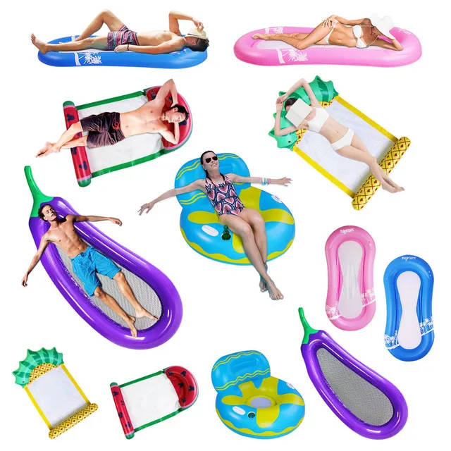 

Pool Floats Inflatable Floating Lounger Chair Water Hammock Raft Swimming Pool Toy for Adults & Kids, Multiple