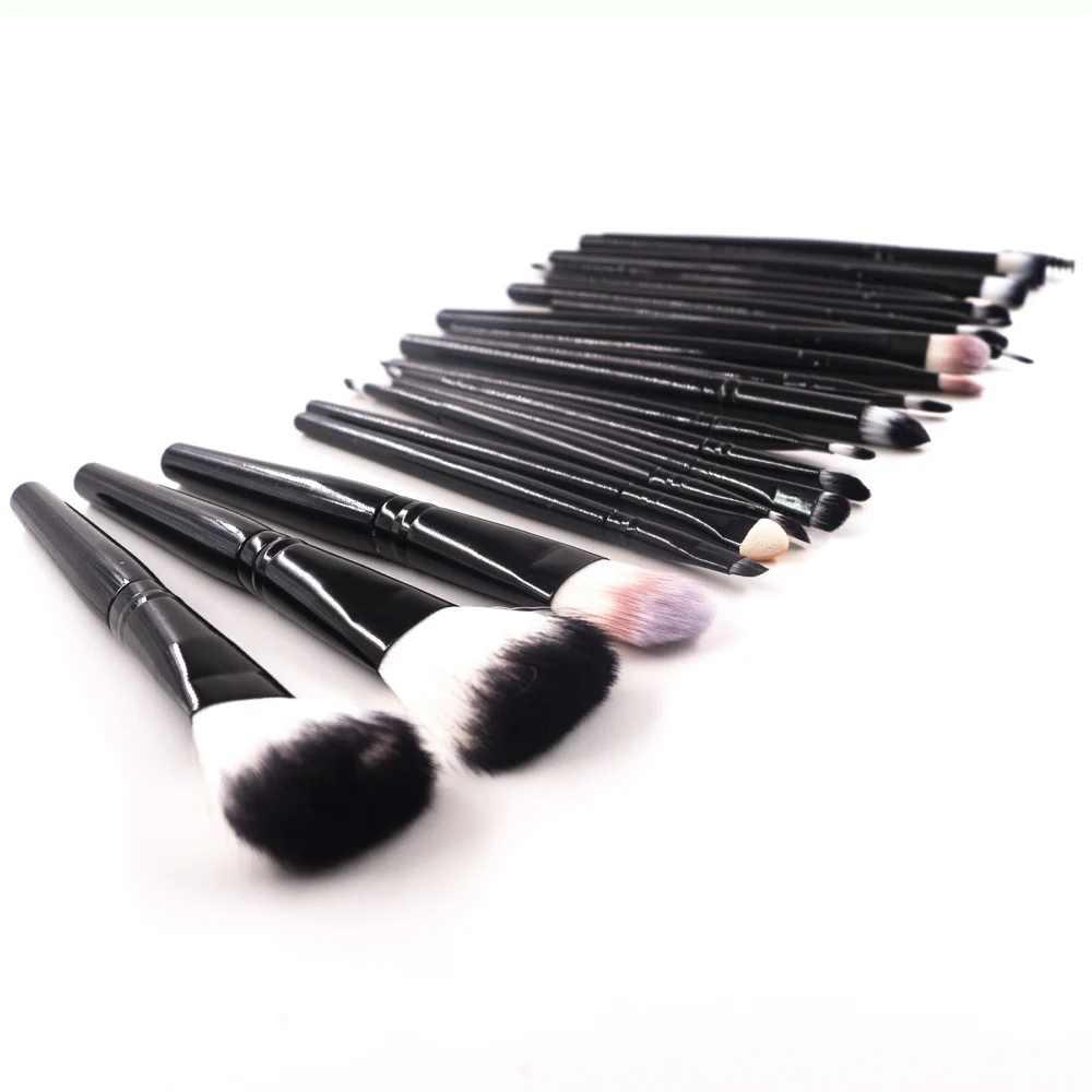 

Free Sample Makeup Tools Black Handle Makeup Brush Set Custom Logo Make Up Brushes 22pcs Brush Set, Black handle/oem