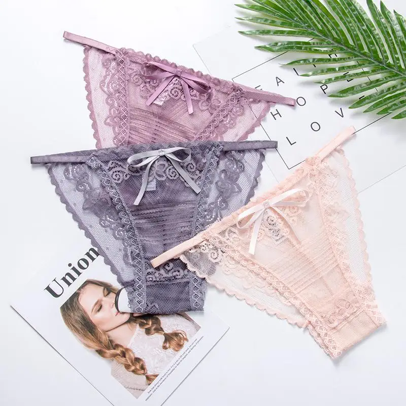 

Sexy Transparent Women underwear Panties Ladies Lace Lingerie