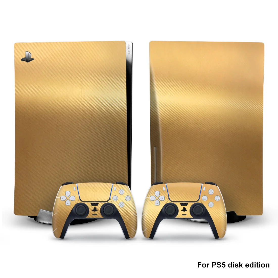 

Carbon Fiber Material Vinyl Sticker Skin for PS5 Console Skin For Playstation5, As your requirement