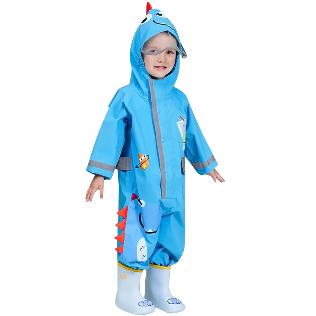 

Cartoon Animal Style Kids Raincoat Waterproof Fabrics For Rainwear, Customized color