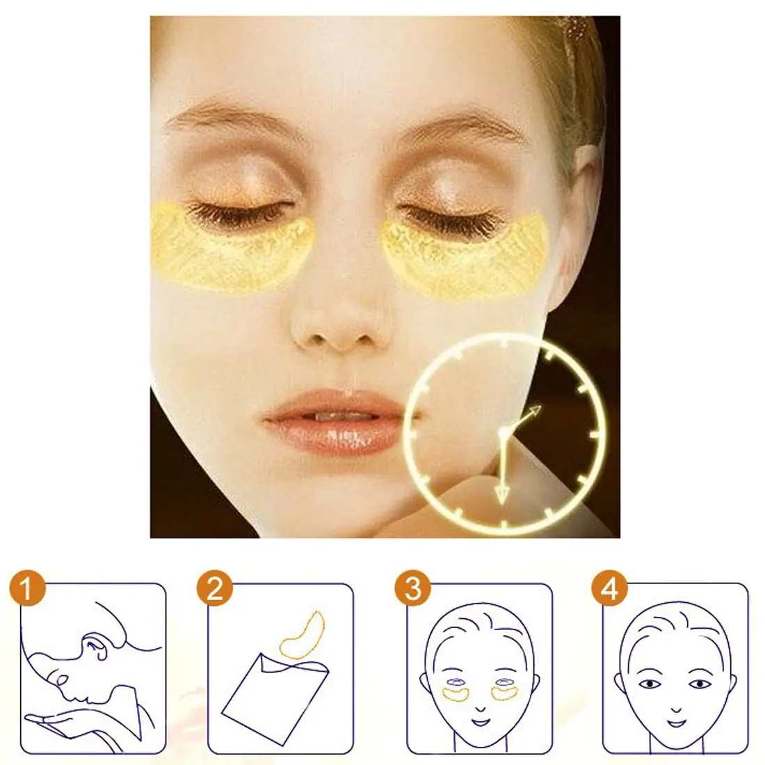 Crystal Collagen Eye Mask Crystal Eyelid Patch Anti Wrinkle Moisture Under Eye D