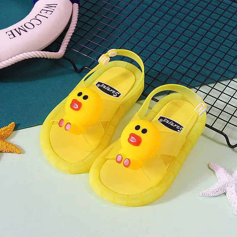 

Wholesale Fashion PVC Cute smiling face non-slip Children led sandals slippers Lighting shoes for kids Slippers