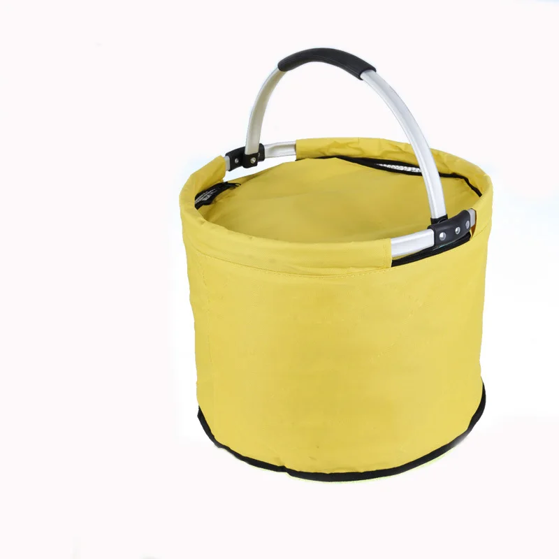 

disposable wicker basket,Picnic basket with Handle,Yellow Folding Cooler Picnic Circles basket