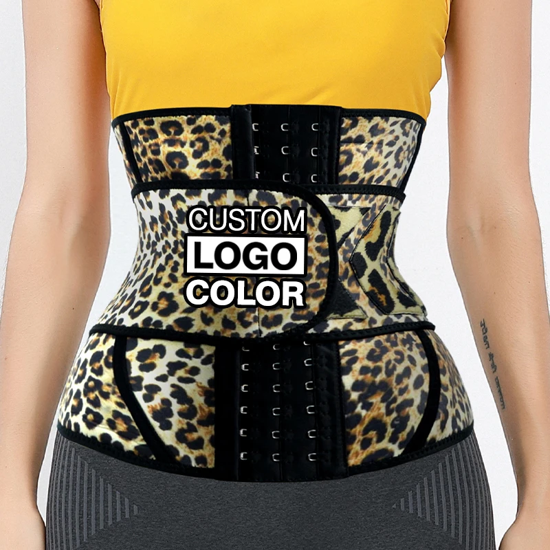 

Wholesale Adjustable Leopard Print Body Shaper Belt Corset Fitness Weight Loss Neoprene Waist Trainer For Women Plus Size Girdle