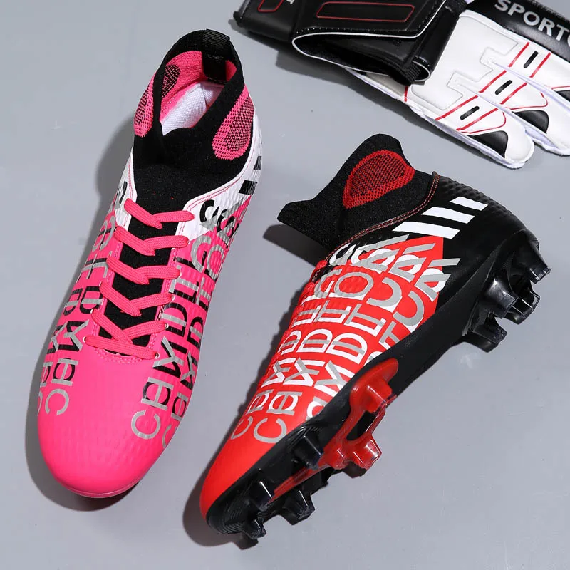 

Unisex long cleats wholesale soccer boots shoes for men and women soccer shoes, 7 colors option