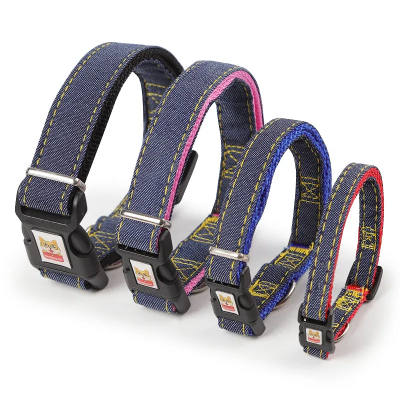 

Wholesale Designers Custom Print Logo Adjustable Nylon Collar De Perro Luxury Dog Harness Set Pet Collars & Leashes, Black,red,blue,pink