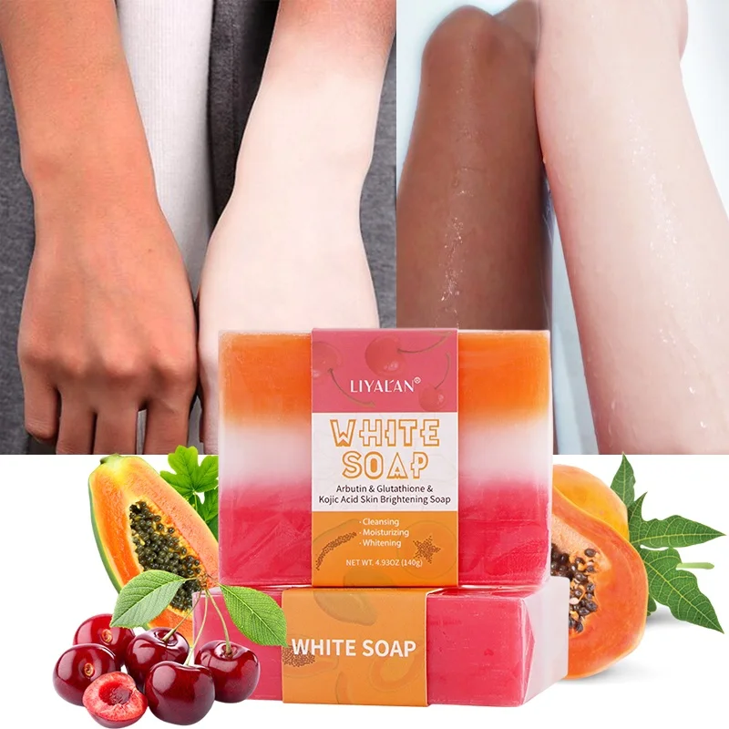 

Wholesale Natural Vegan Handmade Savon Skin Lightening Jabones Kojic San Acid Arbutin Bath Toilet Whitening Soap