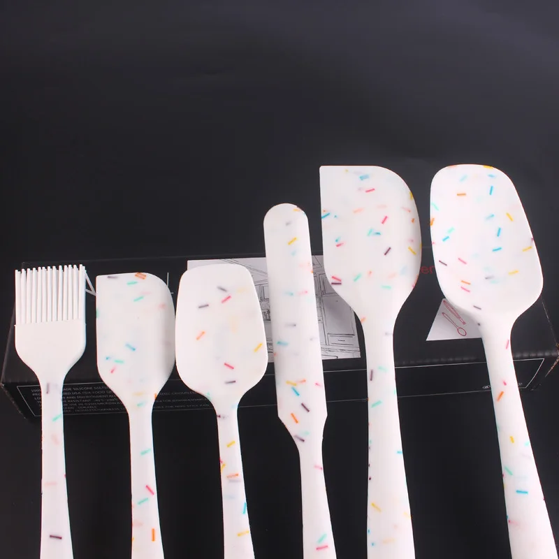 

Best Selling Kitchenware Cream Scraper Hot Selling Baking Tool Spatula Brush Set, Color