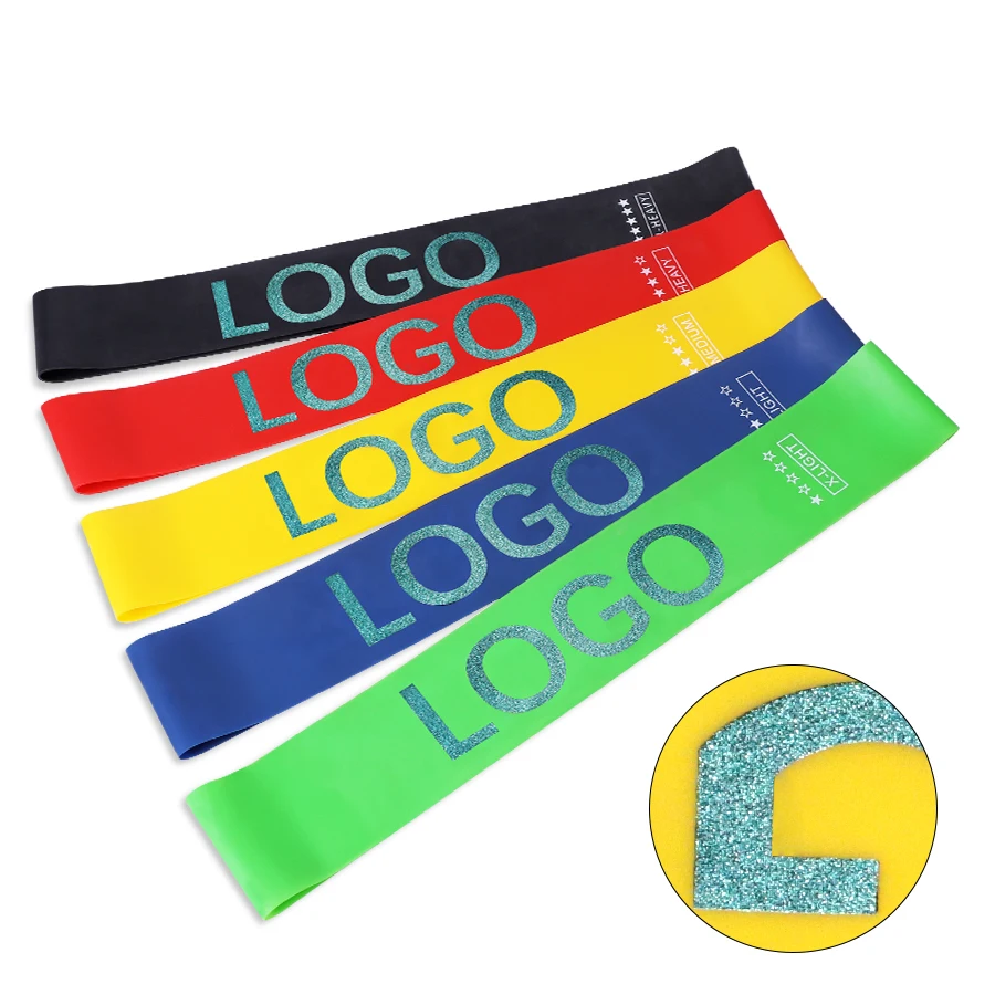 

Dropshipping Amazon Hot Sale Custom Logo Yoga Fitness Exercise Elastic Stretch Mini Latex Loop Resistance Bands, Mix-colors