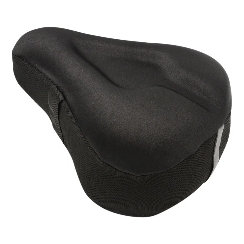 

ZOYOSPORTS Gel 130g Bike Seat Cover Extra Soft Gel Bicycle Seat Bike Saddle Cushion with free Water Dust Resistant rain Cover, Black or as your request
