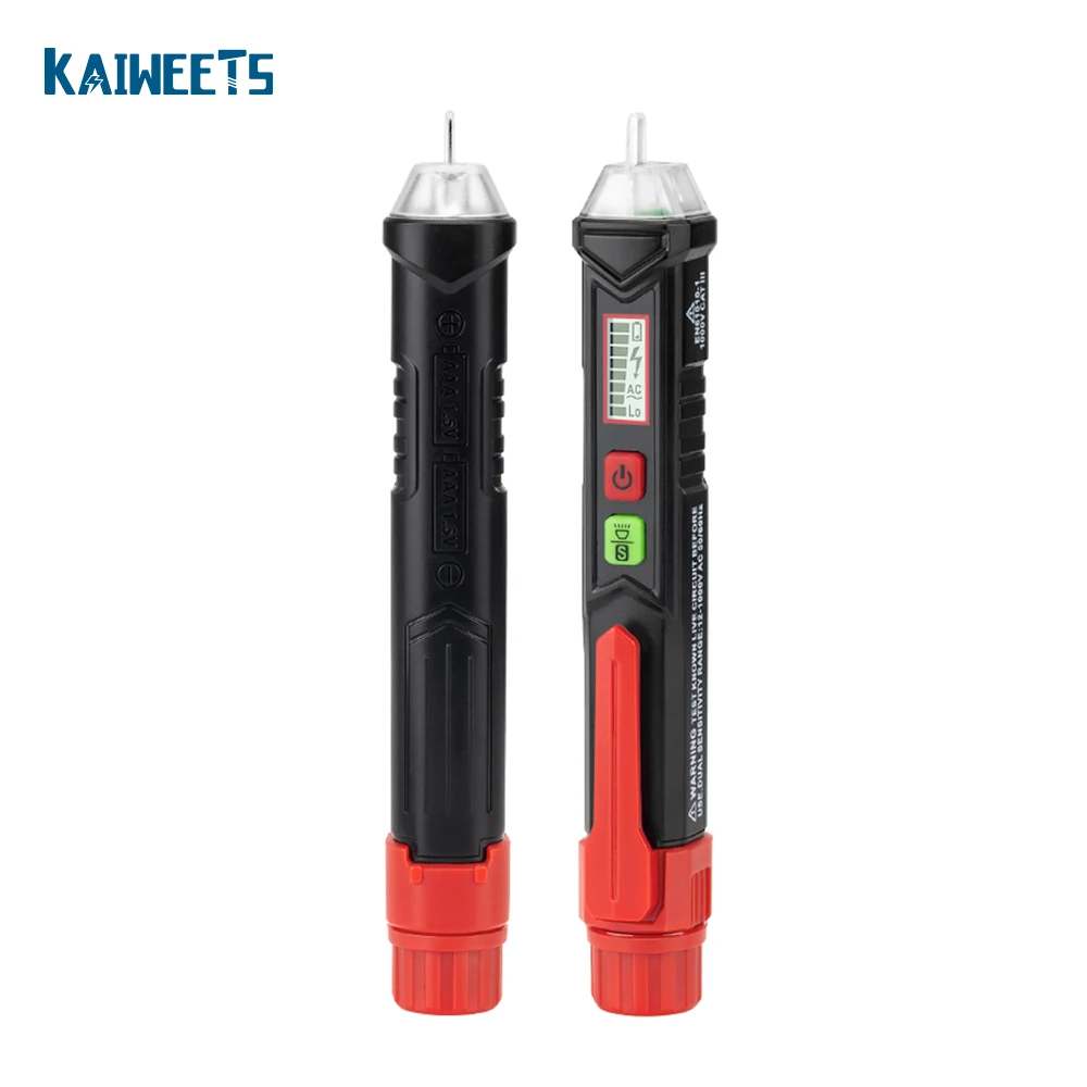 

Amazon Hot sell Kaiweeets HT100 Intelligent Electric Detector Tools Pen Type Voltage Tester Test Pencil 12 -1000V Range