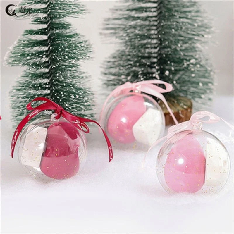 

2Pcs Mini Face Makeup Sponge With Box Voogue, Burgundy/pink