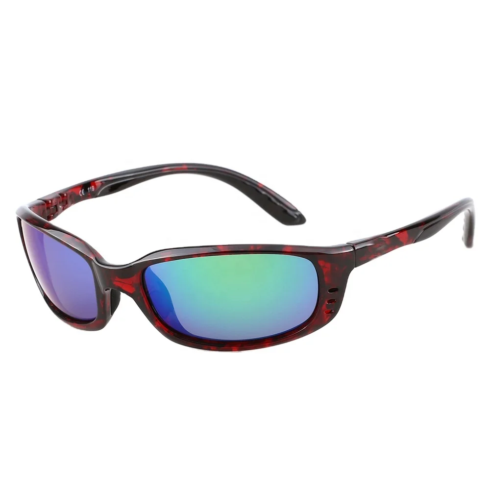 

2021 Amazon Mens sports TAC 580P polarized sunglasses tr90 Lens Professional Fishing TR90 Ultra Light Sport Driving Sunglasses